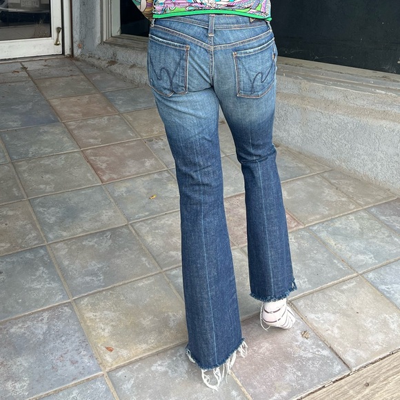 Citizens of Humanity 31/31 Ingrid Stretch #002 Low Waist Flare Jeans - Picture 1 of 10